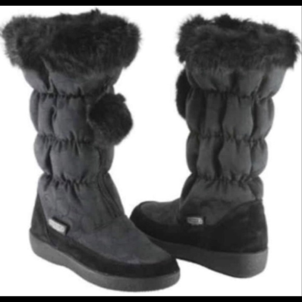 Coach Rabbit Fur Boots - Picture 4 of 8